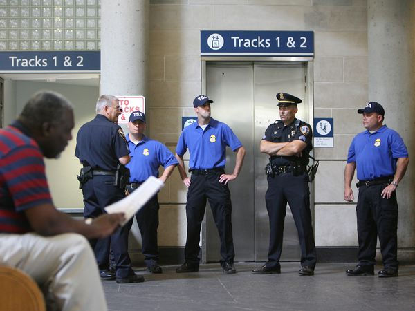 TSA agents join local police at a train station - nationalgeographic.com