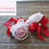 Thumbnail: Baby Pink Rose Red Ribbon Boutonniere