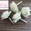 Thumbnail: Ivory Rose Ivory Ribbon simple Boutonniere, Silk Flower