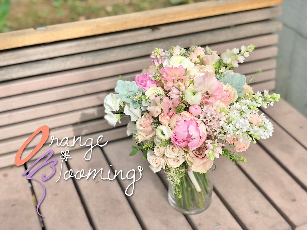 Thumbnail: Pink Peony & Blush Color Bridal  Bouquet  結婚花球