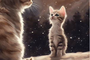 realistic painting of cat and kitten stargazing_edited.png