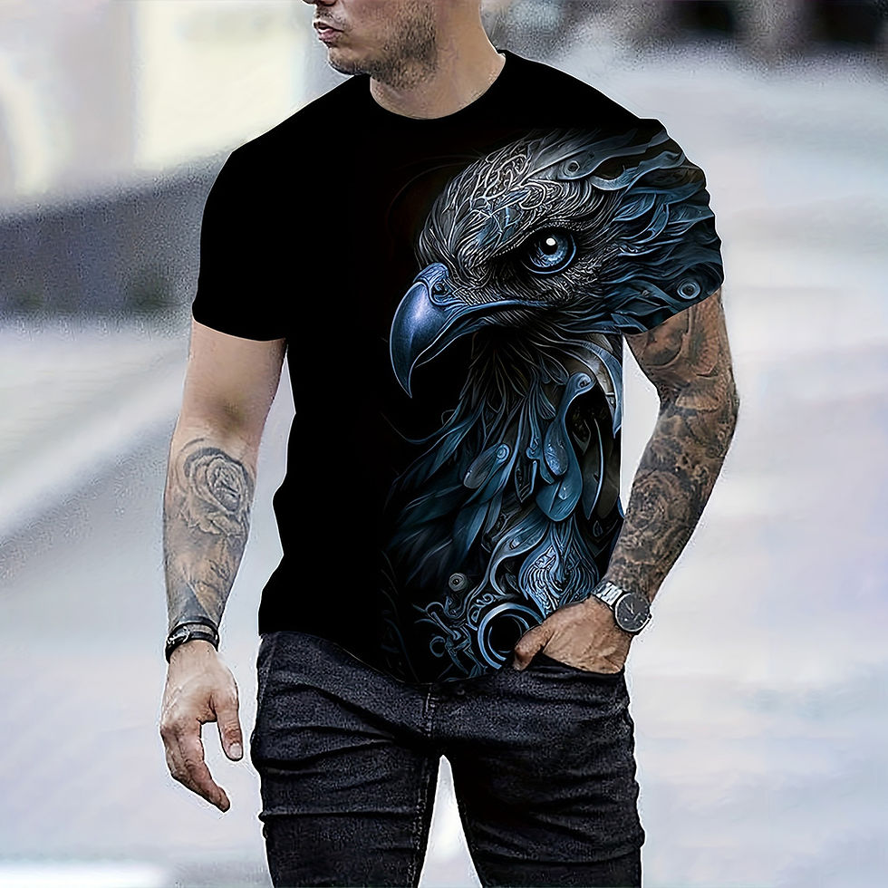 Miniatura: 🦅 Camiseta Streetwear Eagle Shadow