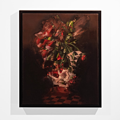 Lime Leaves 2022 Oil on canvas 50 x 60 cm Private Collection