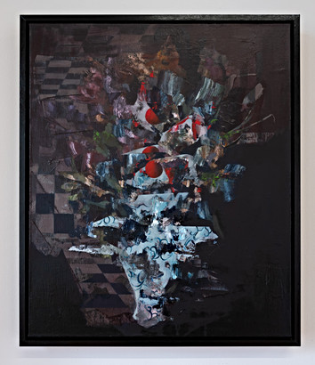 Blood Blooms 2021 Oil on canvas 50 x 60 cm Private Collection