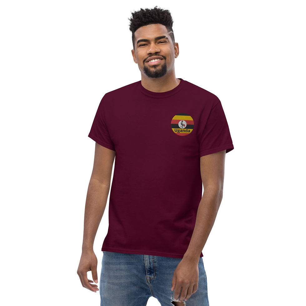 Thumbnail: Embroidered Uganda Colours and Crested Crane