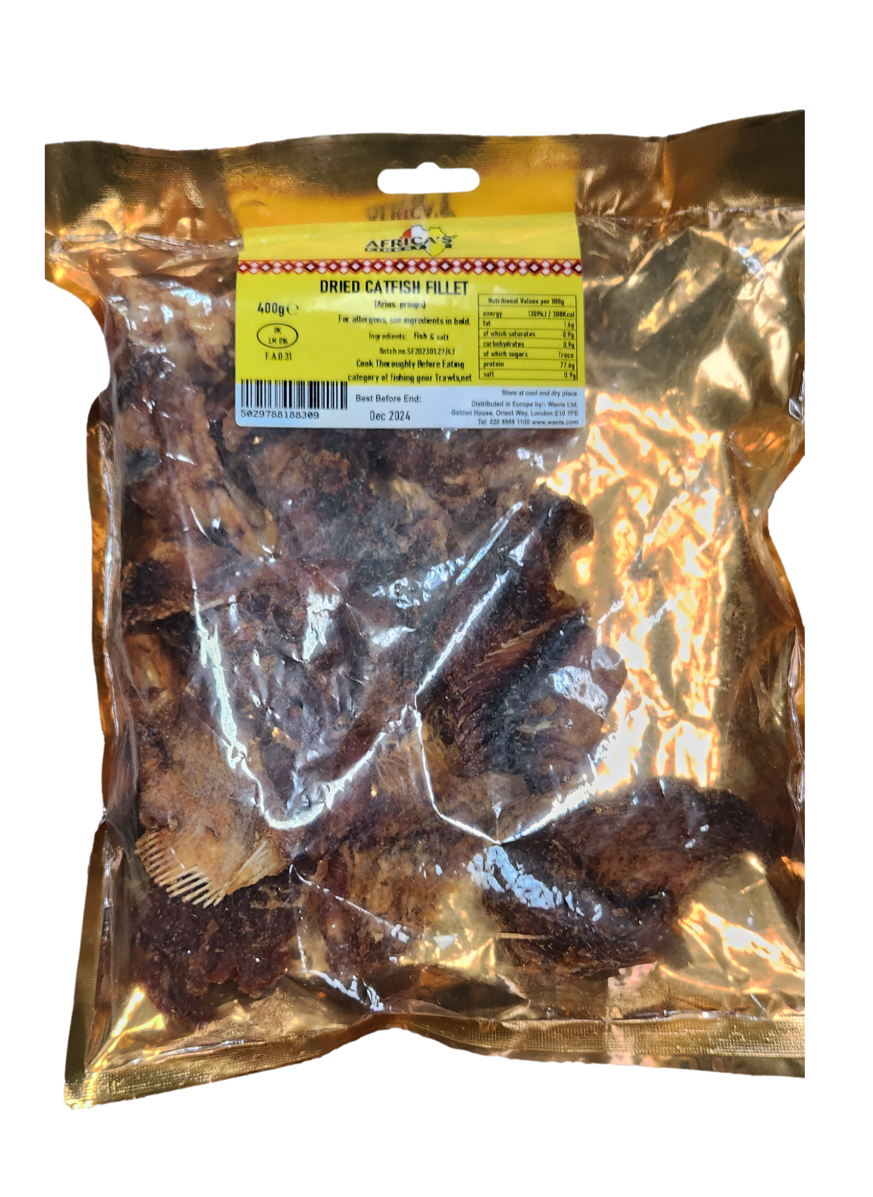 Dried Catfish Fillets 400gms