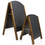 Thumbnail: Curved Top A-Frame Pavement Chalkboard