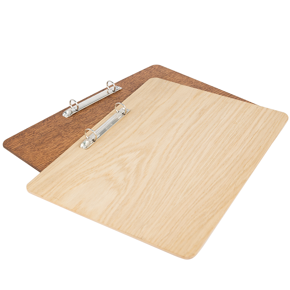 Thumbnail: Wooden Ring Binder Clipboards