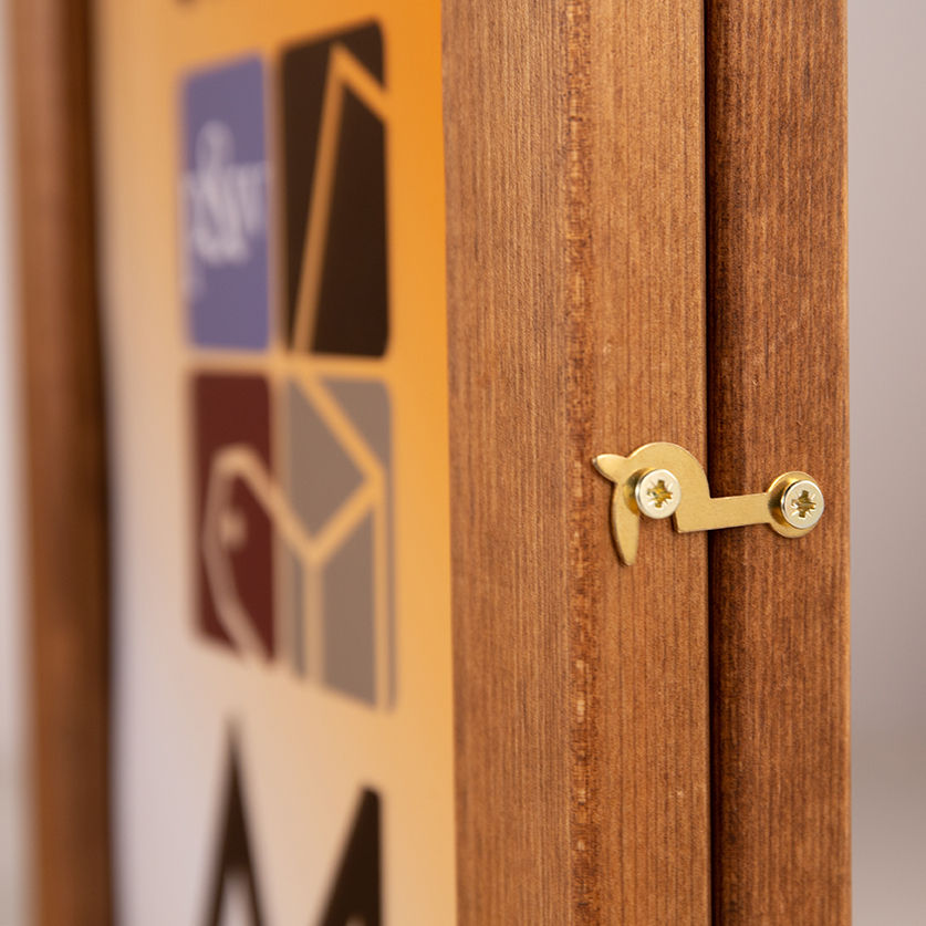 Thumbnail: Wooden Poster Holders (Hinged)