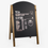 Thumbnail: Curved Top A-Frame Pavement Chalkboard