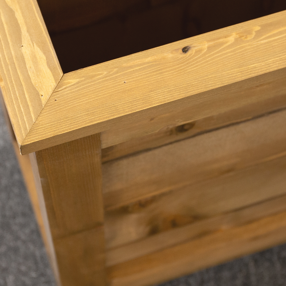 Thumbnail: Outdoor Wooden Planter Barriers with Free Branding