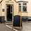 Thumbnail: Curved Top A-Frame Pavement Chalkboard