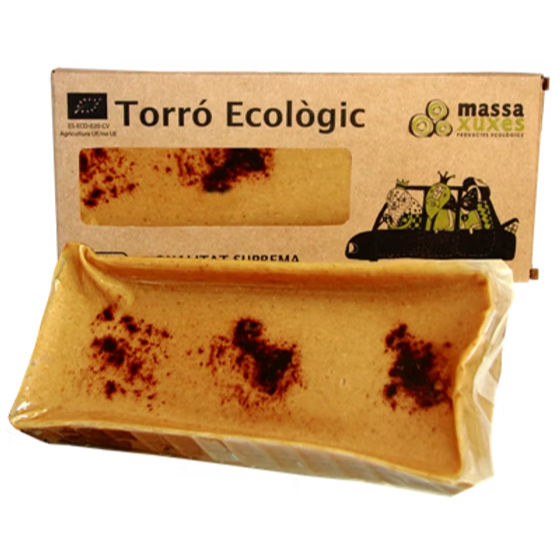 Torró ecològic a la pedra sense sucre afegit i sense Gluten - 200 g