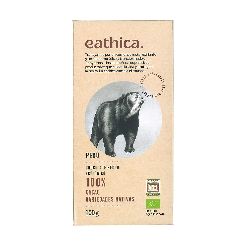 Eathica Chocolate 100% Perú Bio 100 g