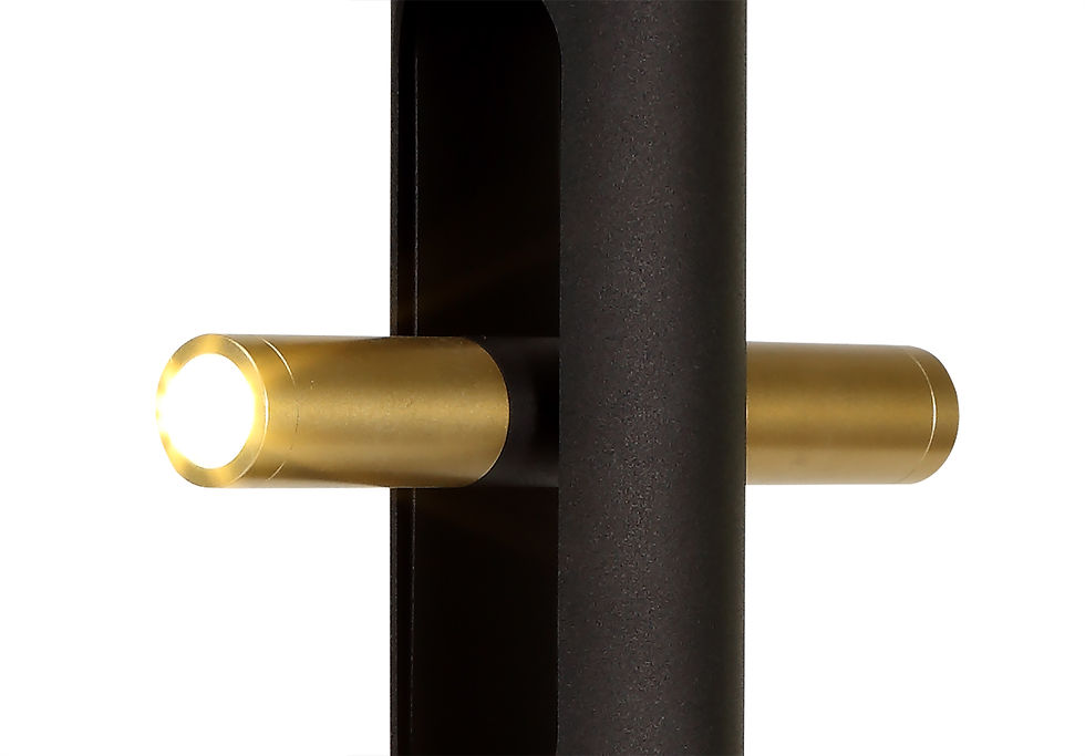 Thumbnail: Alfie 2 Light Black Table Lamp