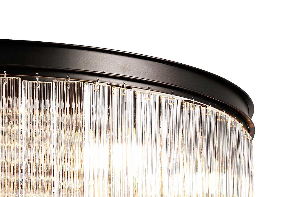 Thumbnail: Emmet 10 Light Brown Oxide Large Round Pendant