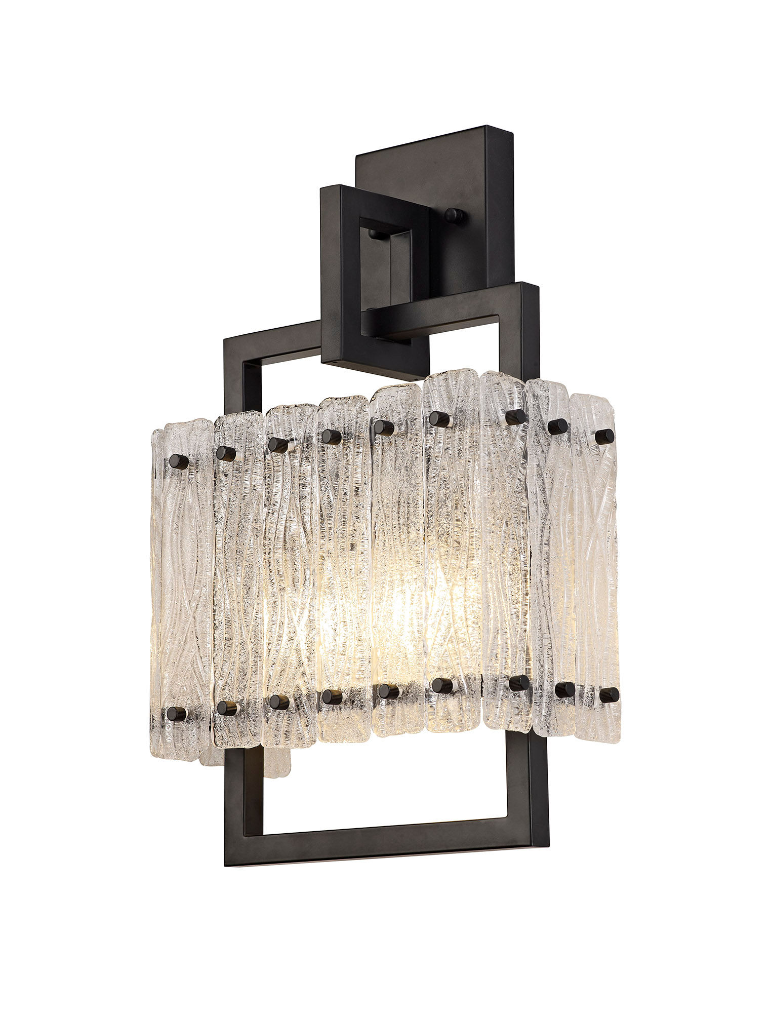 Richard 2 Light Matt Black Wall Light