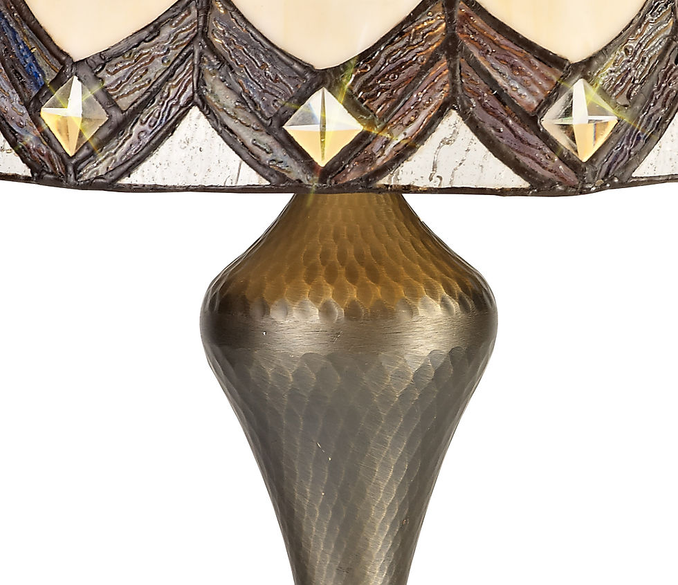 Thumbnail: Tilly Antique Brass Tiffany Table Lamp