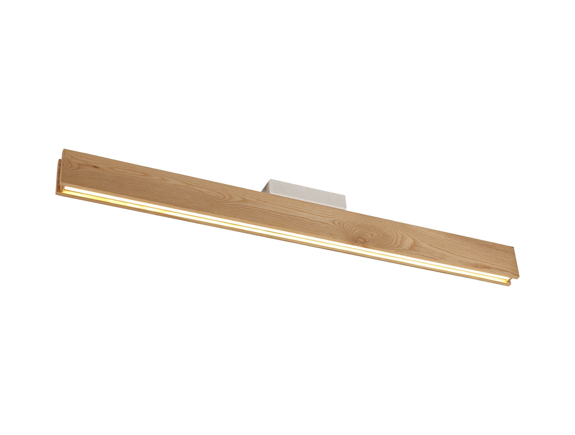 Woody Oak Flush Ceiling Light