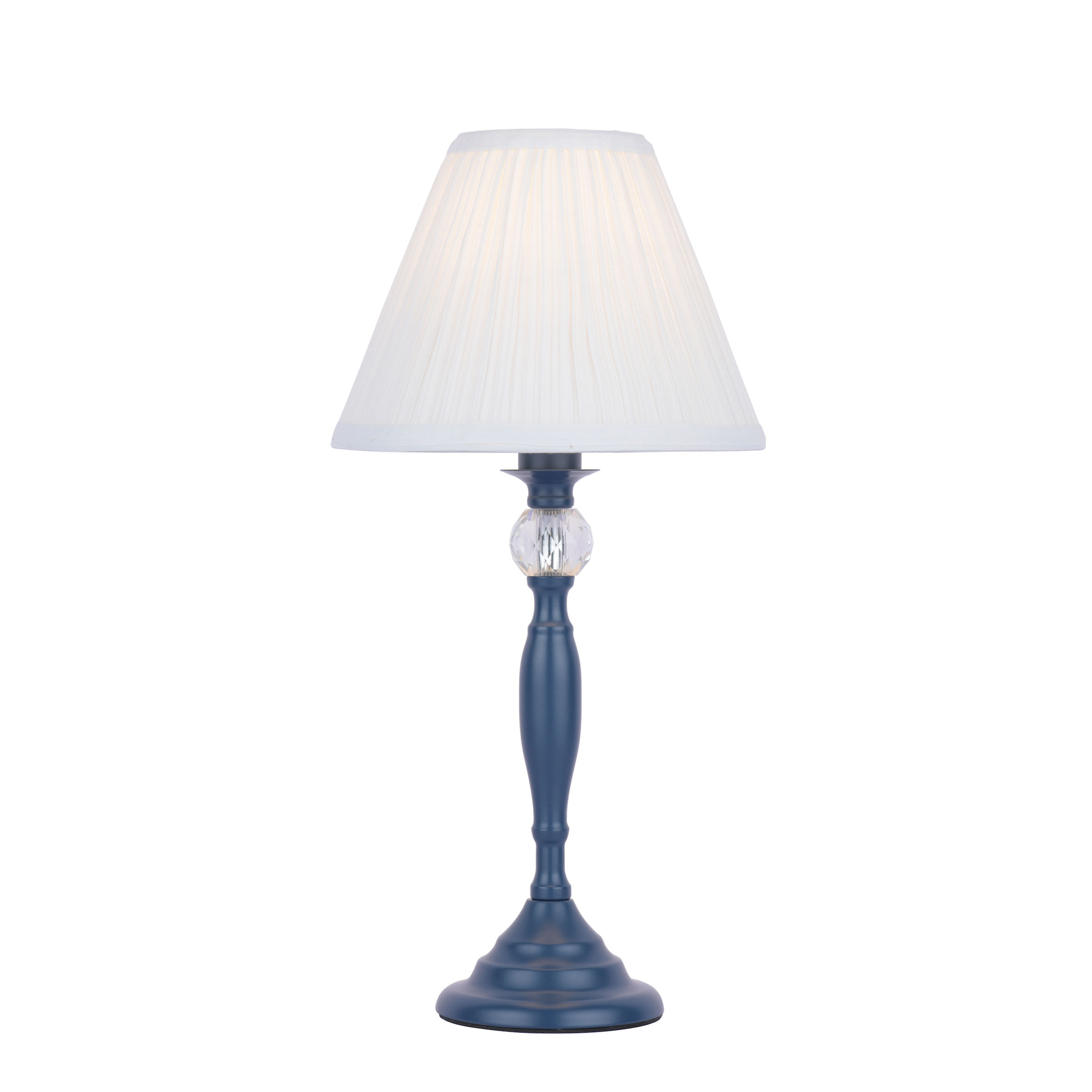 Laura Ashley Ellis Dark Seaspray  Table Lamp with Ivory Shade