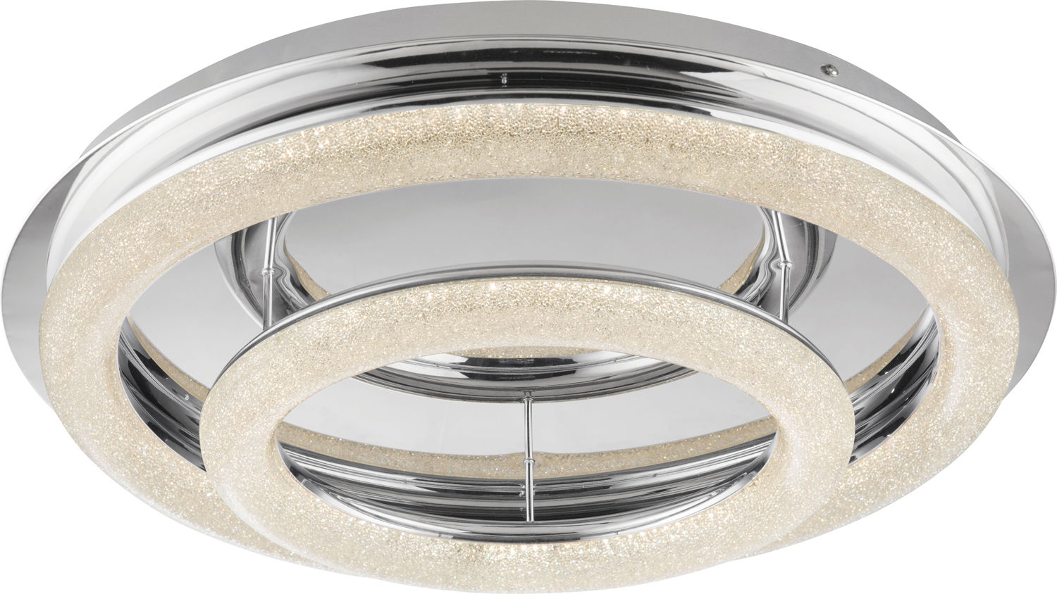Nimbus Polished Chrome Large Flush Ceiling Light