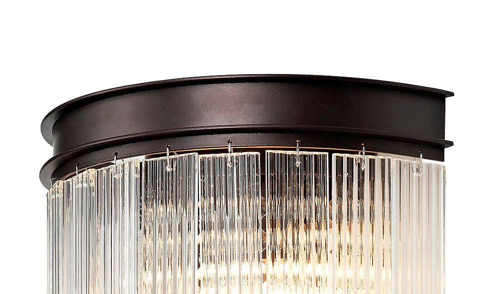 Thumbnail: Emmet 2 Light Brown Oxide Wall Light