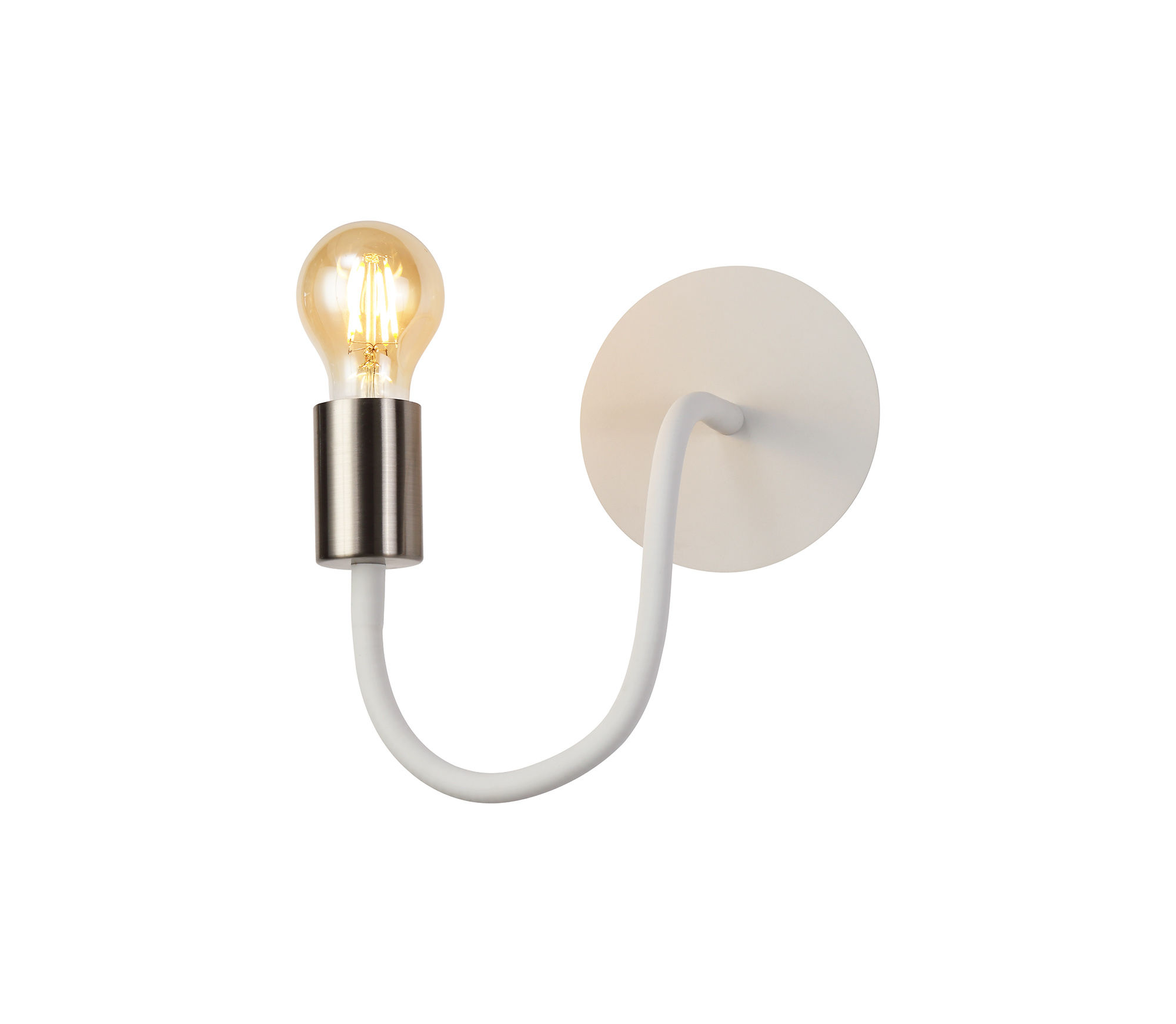 Gina 1 Light White Flexible Wall Light