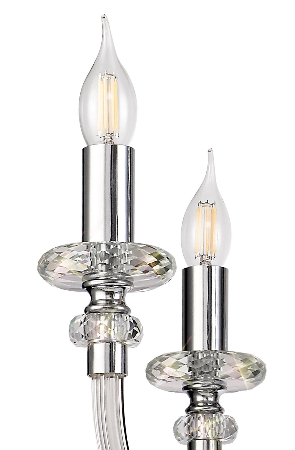 Thumbnail: Gail 8 Light Glass Chandelier Pendant
