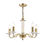 Thumbnail: Laura Ashley Carson Cut Glass & Antique Brass 5 Light Chandelier