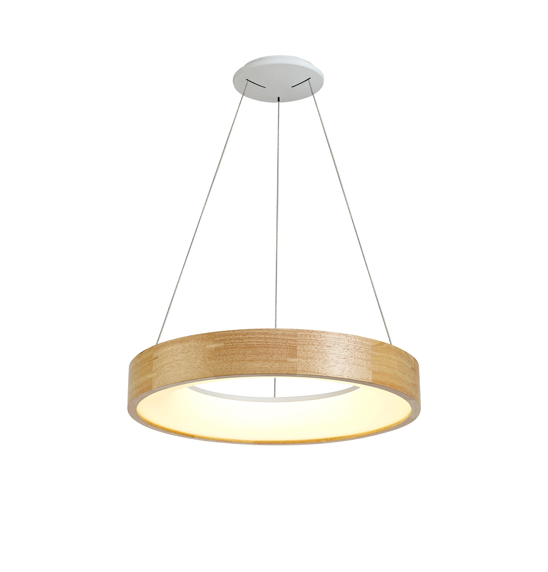 Woody Oak Round Ceiling Pendant