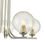 Thumbnail: 5 Light Polished Chrome & Twisted Glass Semi-Flush Ceiling Light