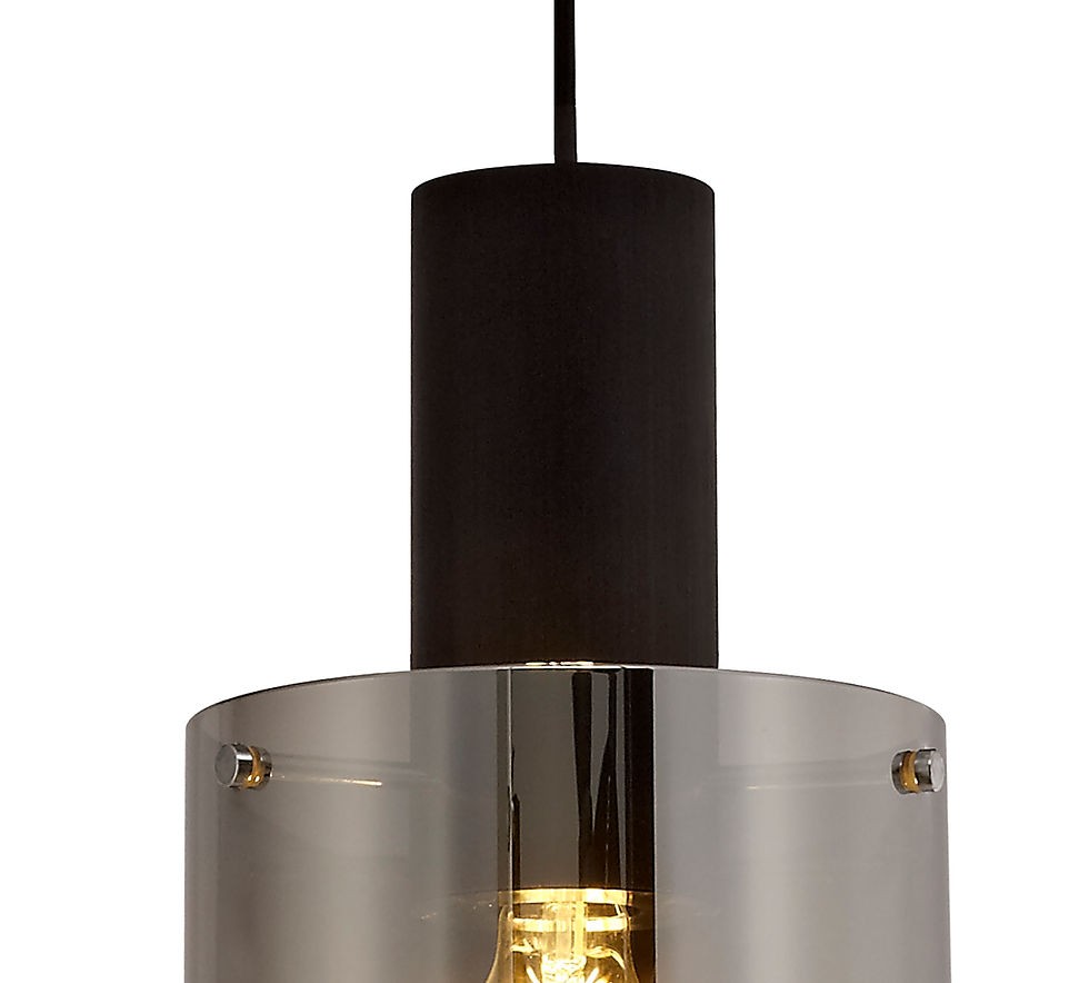 Thumbnail: Bradley 1 Light Black Pendant