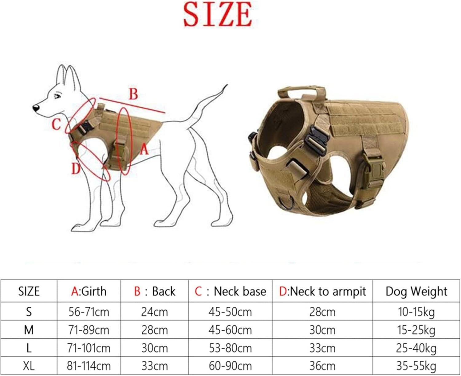 K9 Patrol Tactical Dog Harness