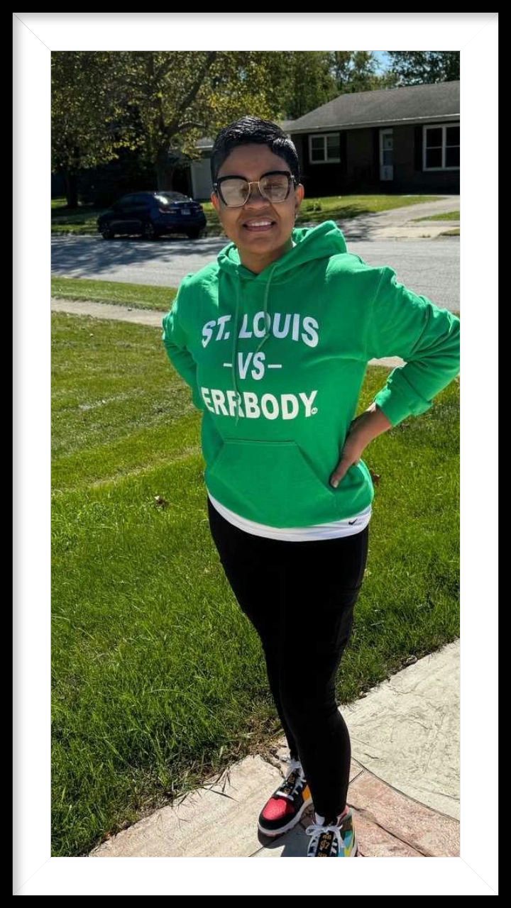 Thumbnail: ST. LOUIS-VS- ERRBODY HOODIE..comes in white decal.$10 for custom 