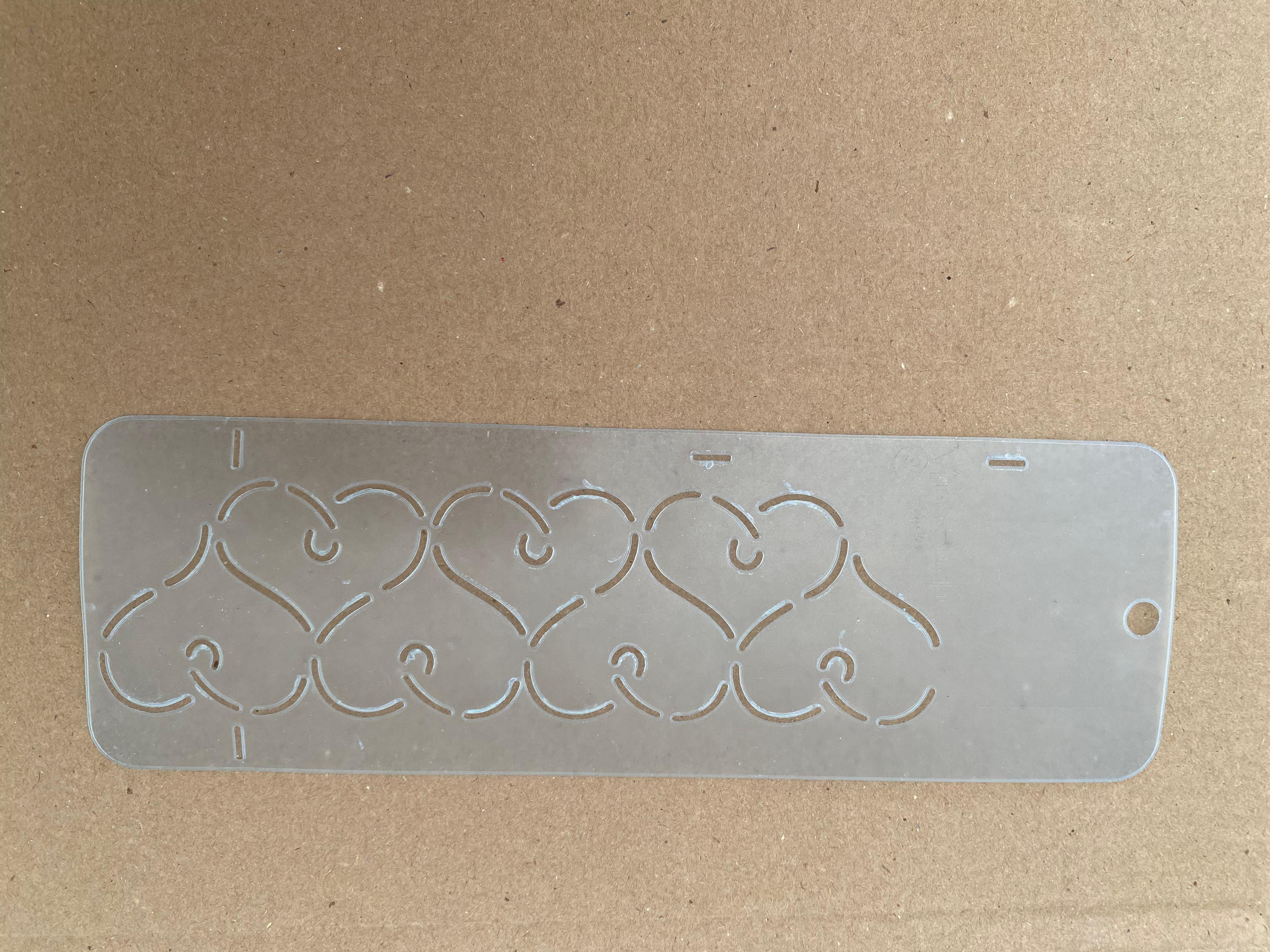 Stencil Barra Coração