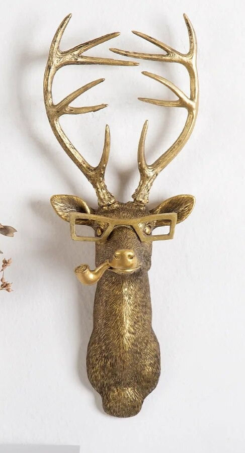 Thumbnail: Resin Animal Head Wall Decor