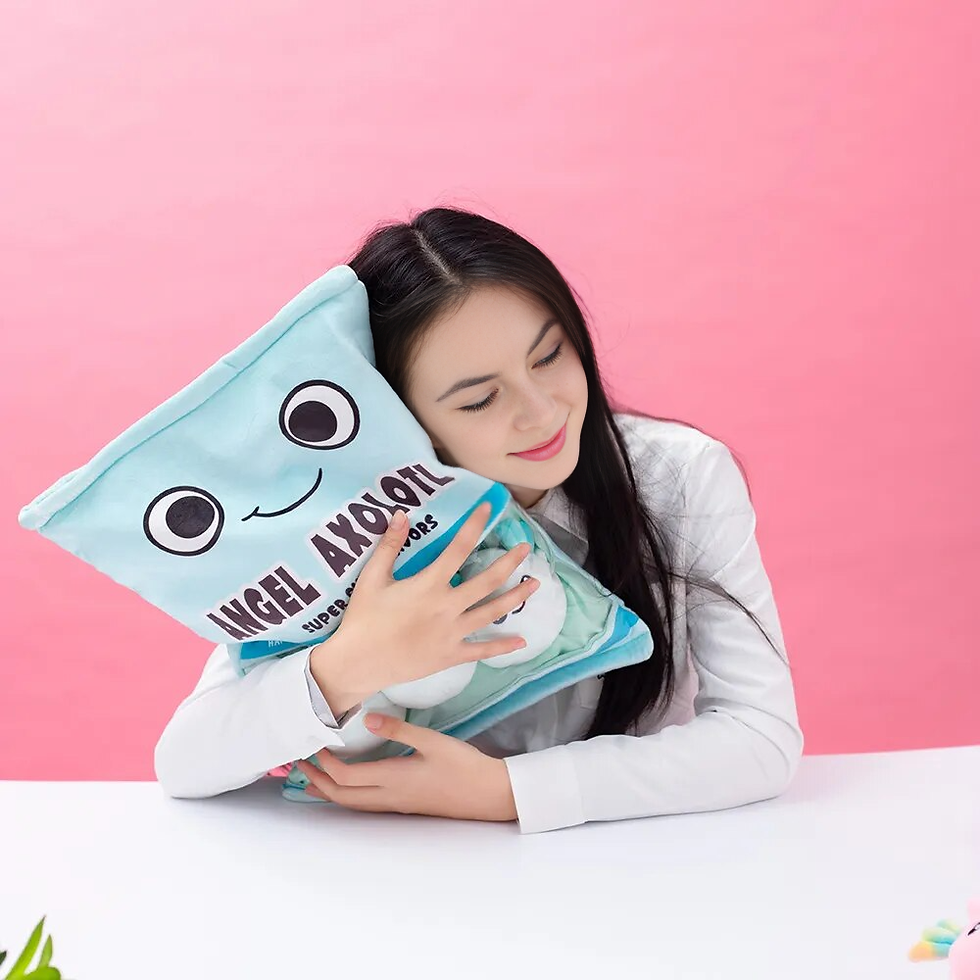 Thumbnail: Cartoon Axolotl Bag Plushies