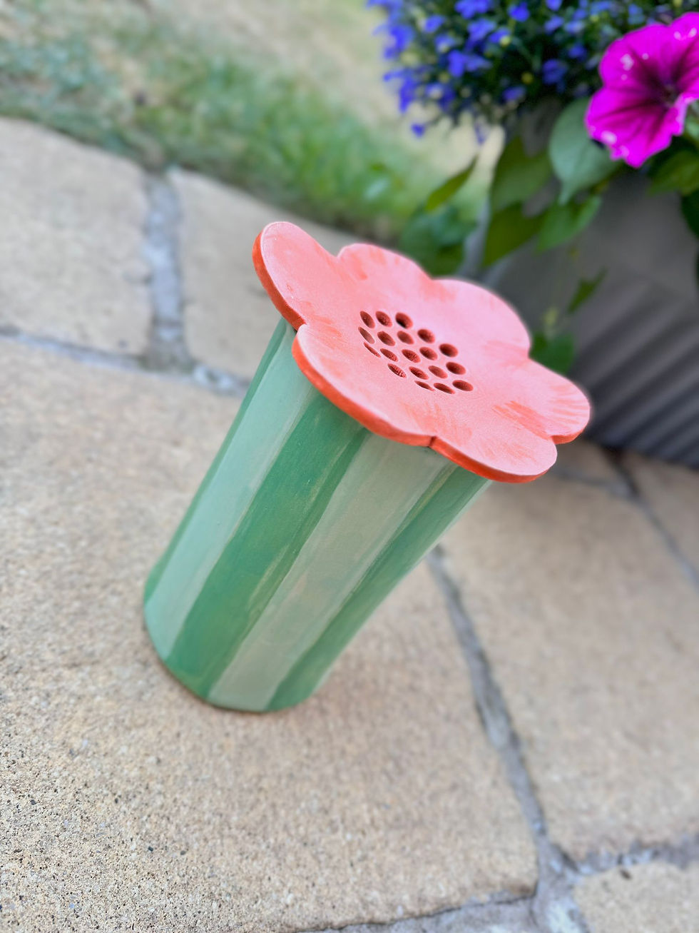 Family Friendly - create your own Vase and Flower Frog