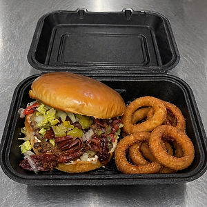 Mable's Turkey Cheeseburger w / Pastrami