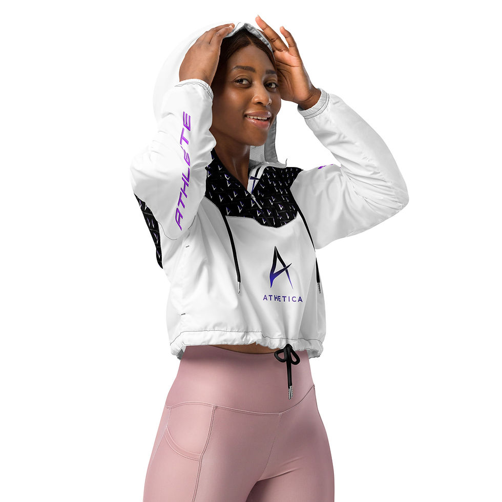 Thumbnail: ATHLETICA'S GIRLS AND WOMEN'S CROPPED WINDBREAKER