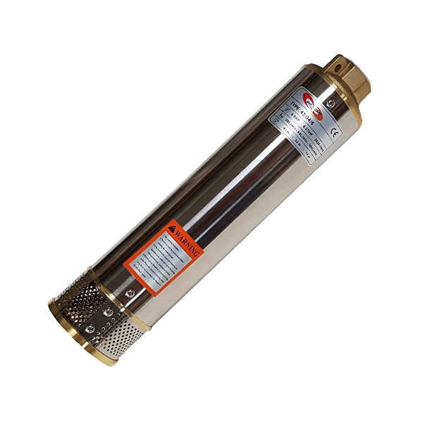 borehole submersible pump end requires a 0.37Kw submersible motor to drive it and is capable of delivering up to 20L/min at a