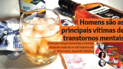 Transtornos mentais são mais recorrentes em homens