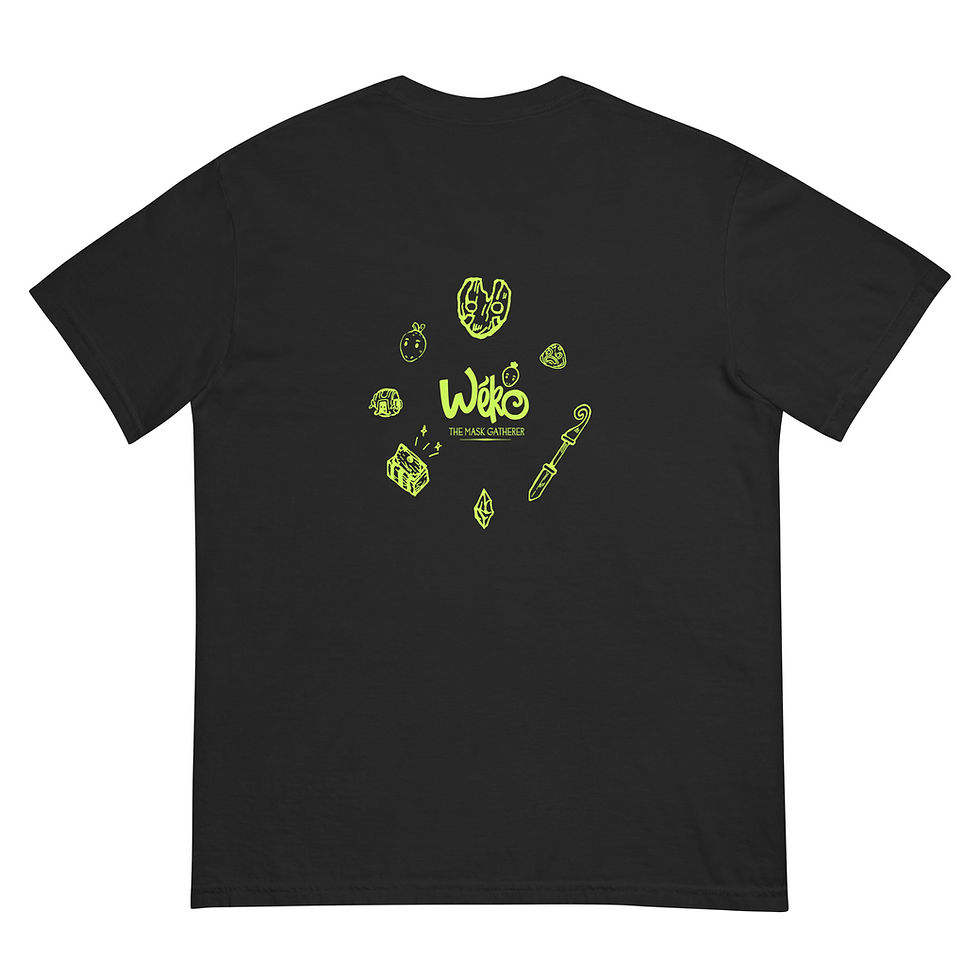 Wéko "Universe" Black & Lime T-shirt