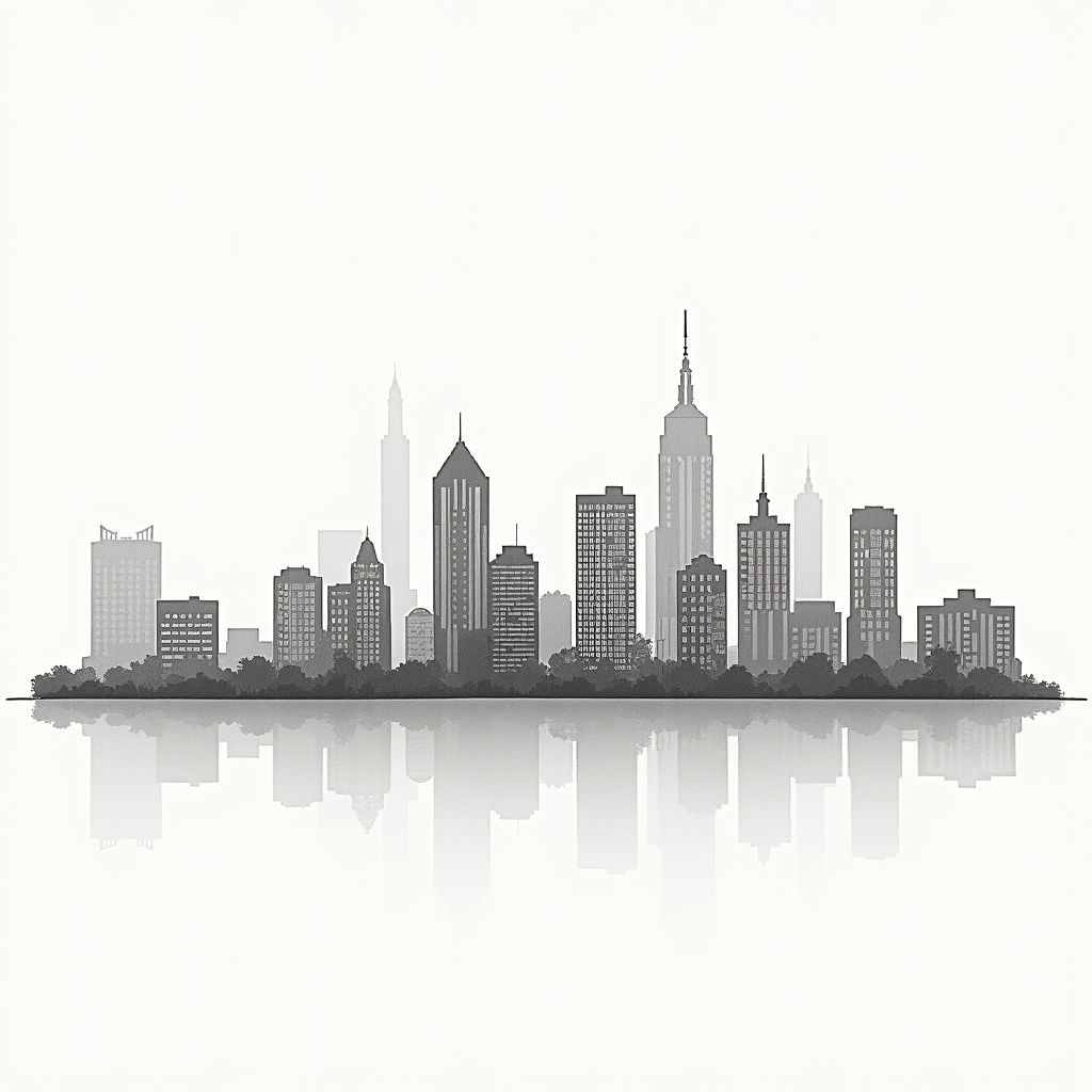 Desborough Skyline Print