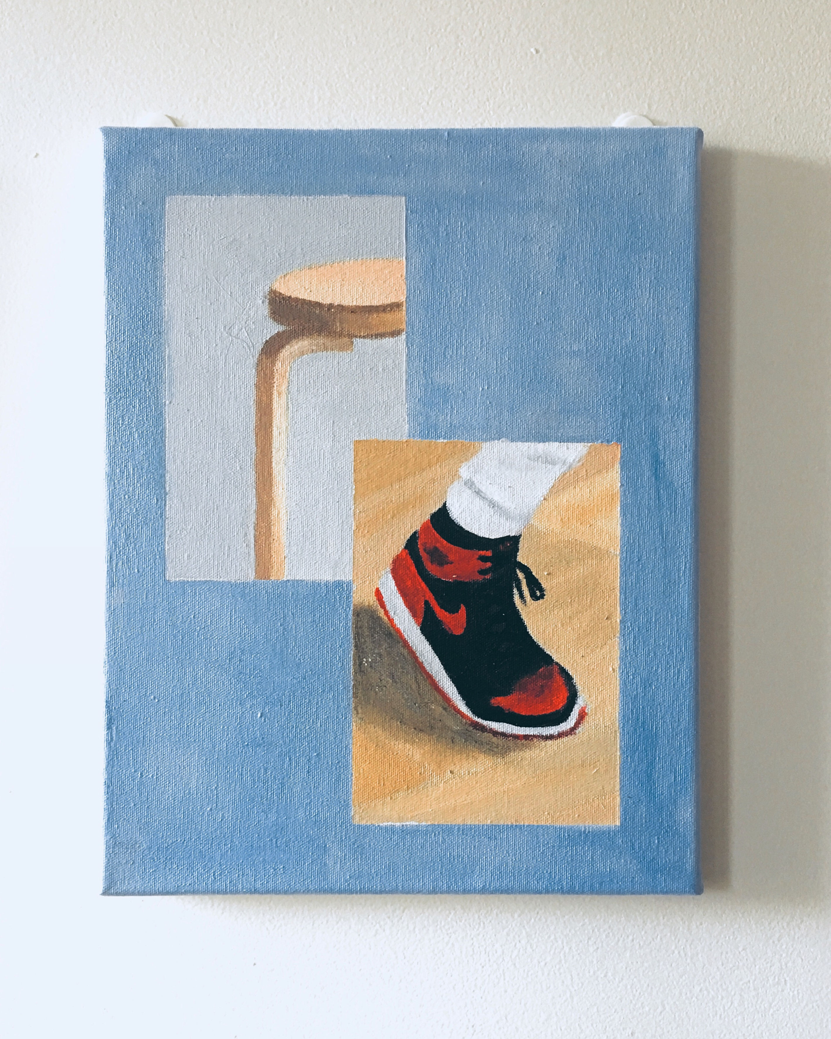 “Photoshop Collage II (Iconic hardwood legs)”