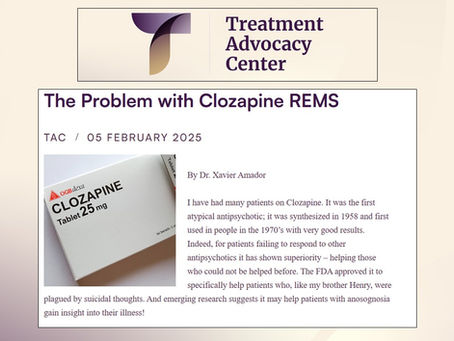Dr. Xavier Amador Speaks Out Against Clozapine REMS