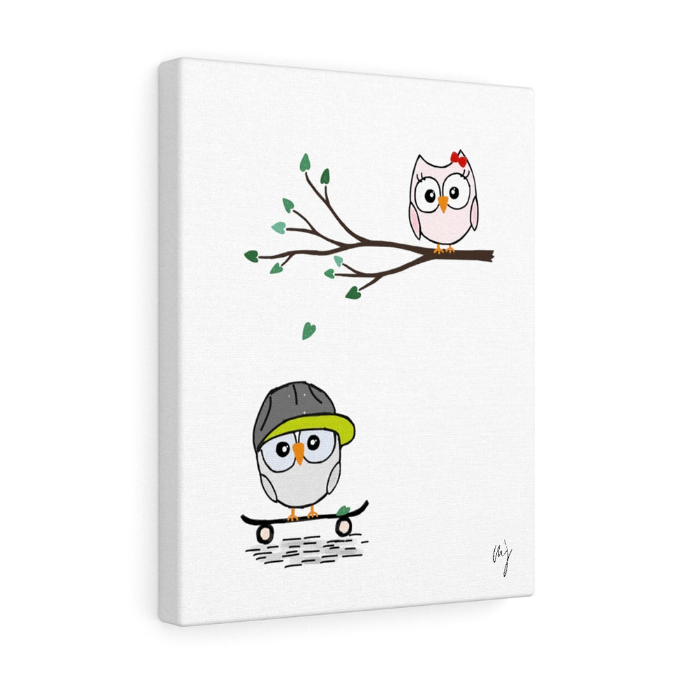 Thumbnail: Canvas Gallery Wraps - cute owl love