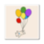 Thumbnail: Magnets - Teddy bear n' rainbow balloons