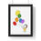 Thumbnail: Premium Framed Vertical Poster - little girl with rainbow balloons #pride