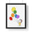 Thumbnail: Premium Framed Vertical Poster - little girl with rainbow balloons #pride